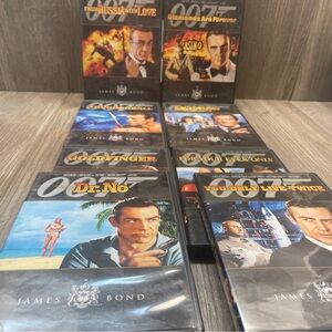 007 James Bond Sean Connery, Ian Fleming DVD LOT Of 8 Goldfinger, Dr.No & More